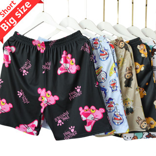 (Bigsize 85-120) Quần Short Lửng Bigsize, Quần Đùi Hoạt Hình Size Lớn 85-120kg, Dài Đến Gối, Có Túi, Thun Co Giãn Mát Mẻ