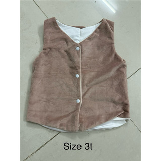 Áo gile lông mịn cho bé