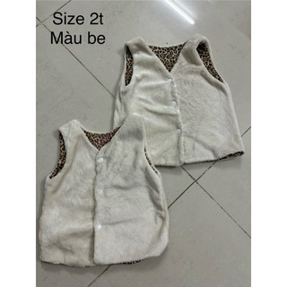 Áo gile lông mịn cho bé