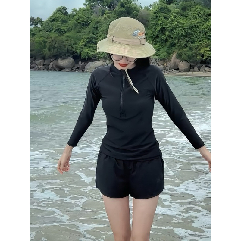 [Size M, L, XL, XXL] Đồ Bơi Kín Đáo EMMA Năng Động, Chống Nắng, Che Khuyết Điểm, Quần 2 Lớp, Vải Thun Lạnh Co Giãn | BigBuy360 - bigbuy360.vn