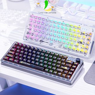  Bàn Phím Cơ Có Dây Attack Shark K75 RGB Trong Suốt - Bàn Phím Gaming Có Hotswap Cho Máy Tính Laptop 