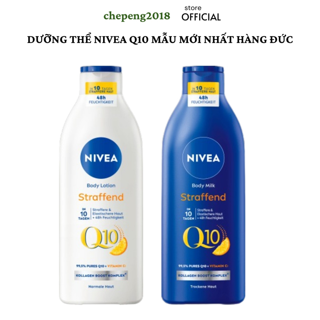 ( Hàng Đức )sữa dưỡng thể Nivea Q10 Body Lotion