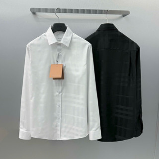 Áo sơ mi kẻ nam nữ dài tay BBR vải gai thô dệt vân kẻ sọc chìm tràn thân dày dặn basic boy phố