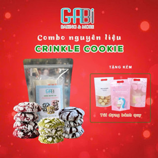 Combo nguyên liệu làm bánh crinkle cookie