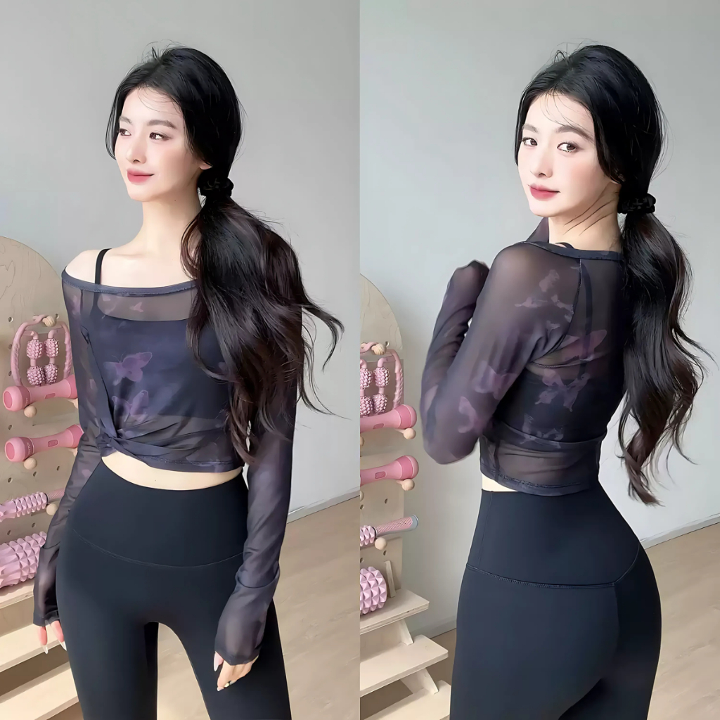 Áo Lưới Thể Thao Nữ Tập Gym, Yoga, Aerobic, Chạy Bộ Ôm Tôn Dáng Thoải Mái BEYOUR SPORT