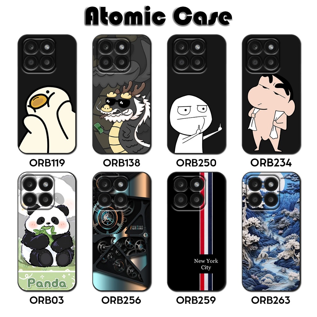 Ốp lưng Honor X6A - Ốp X6A TPU dẻo in hình - Atomic Case
