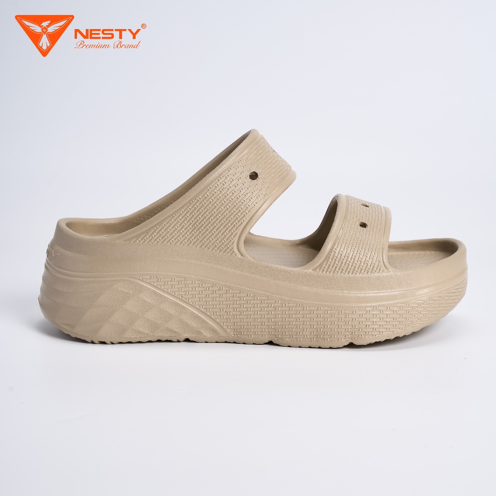 [NE19] [Tặng Charm] Dép Hai Quai Đế Cao 6cm Đúc Nguyên Khối Thương Hiệu NESTY | BigBuy360 - bigbuy360.vn