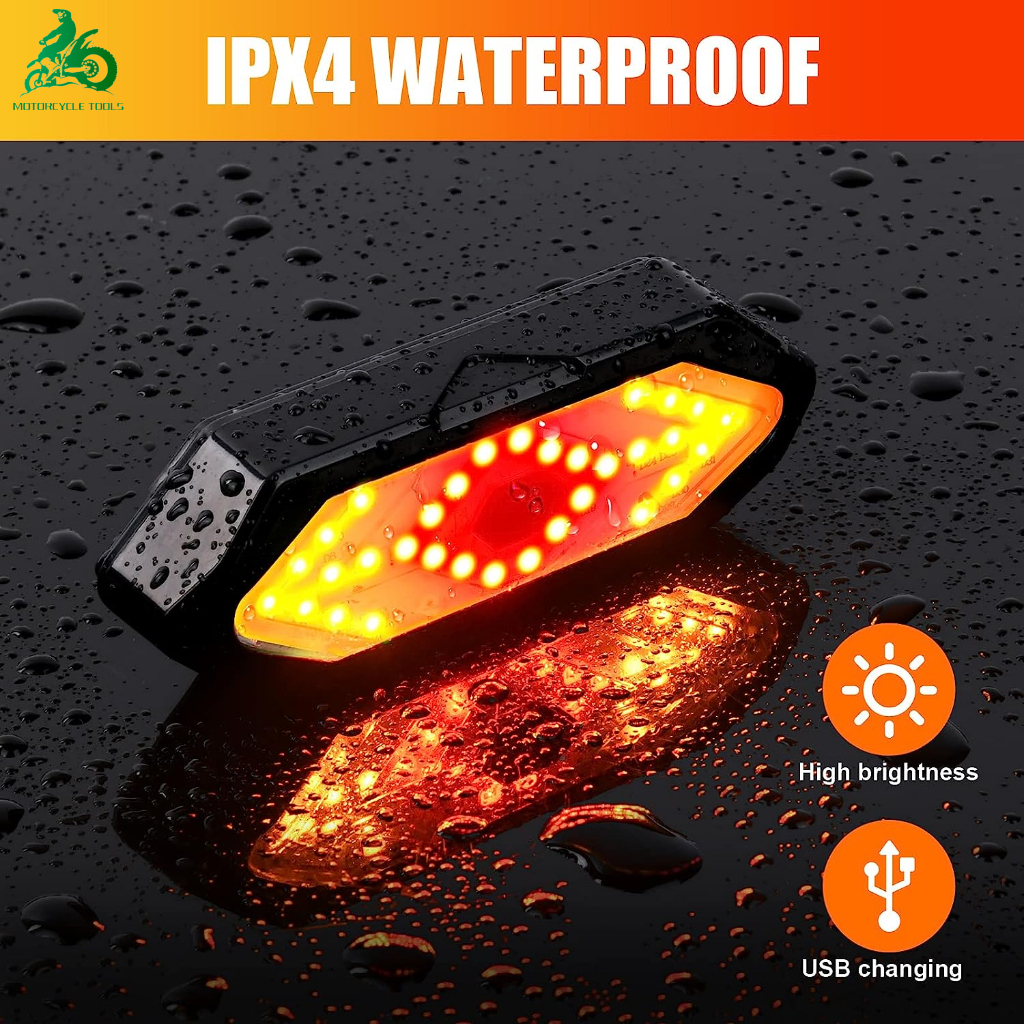 【🔥Free ship🔥】Đèn hậu Xi Nhan xe đạp không dây pin sạc 5 chế độ sáng - Đèn Xi Nhan Điều Khiển Từ Xa Gắn Đuôi