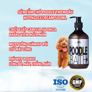 Sữa tắm chó POODLE hữu cơ mượt lông giảm xơ rồi, dầu gội chó POODLE khử mùi thơm lâu 500 ml MEIIIVN