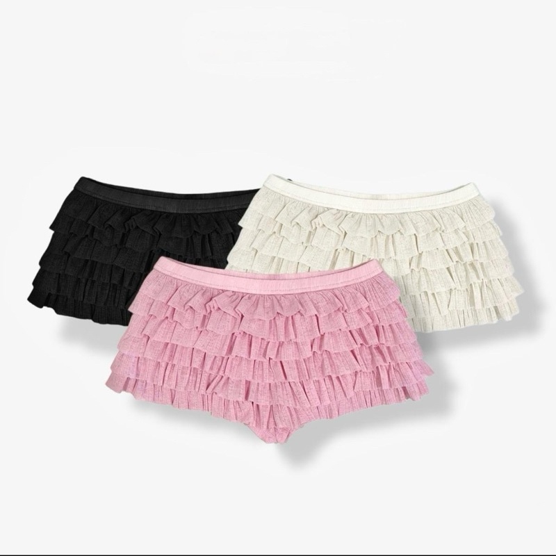 KISH - QUẦN ĐÙI REN MINI ( RUFFLE LACE MINI SHORT)