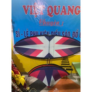 Diều in nhiệt Xương cá tím (1m7-2m-2m5) 2m-2m5 nan tím VIP gốc dầy