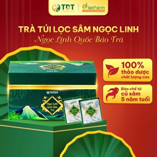 Trà túi lọc Sâm Ngọc Linh Vietfarm giúp tăng cường sức đề kháng, thanh nhiệt giải độc - hộp 20 túi