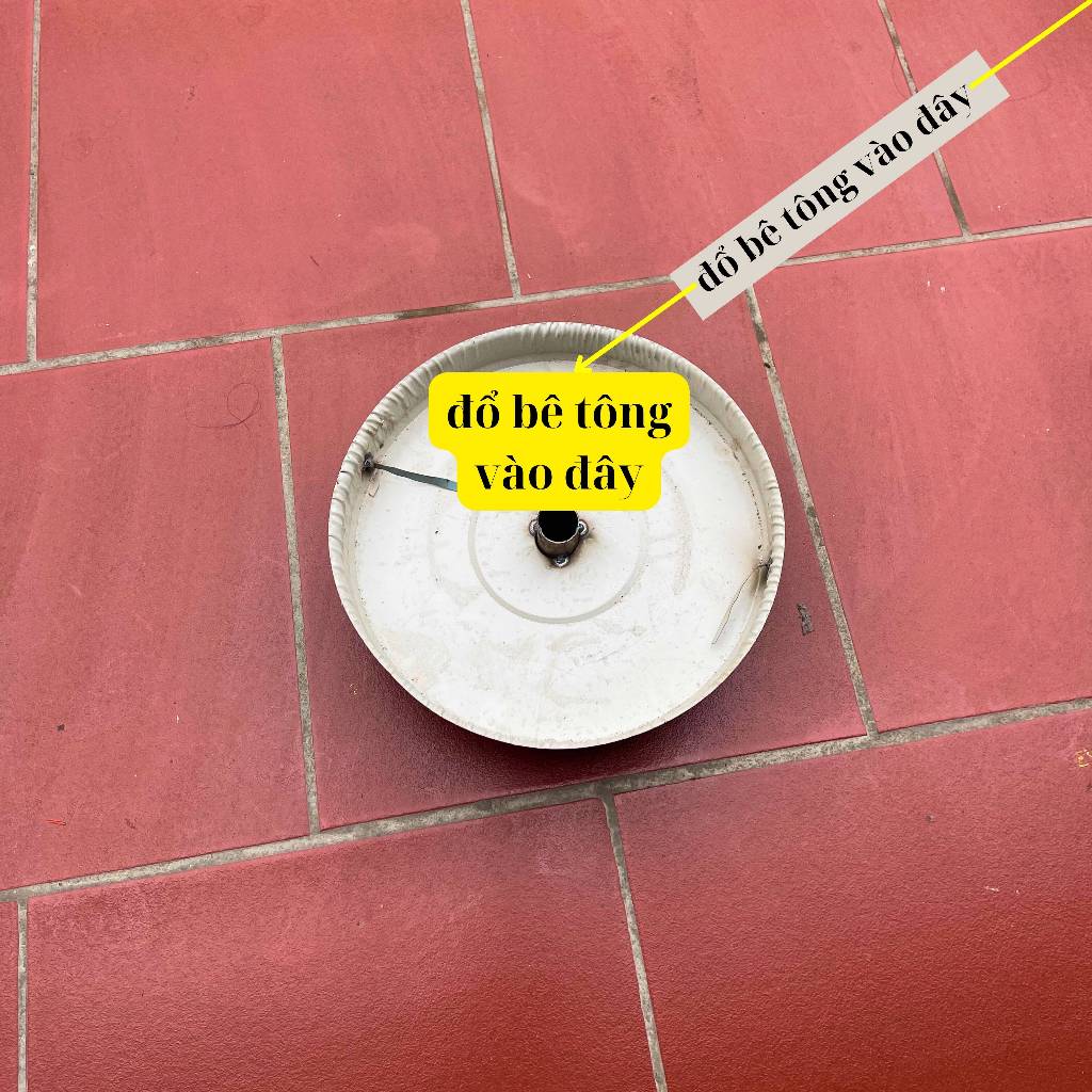 VỎ ĐẾ TRÒN Ô DÙ CHÍNH TÂM (CHƯA ĐỔ BÊ TÔNG ) Ô DÙ ĐẠI PHÁT
