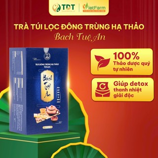 Trà Túi Lọc Đông Trùng Hạ Thảo Bách Tuệ An Vietfarm giúp nâng cao sức khỏe, đẹp da giữ dáng - 20 gói