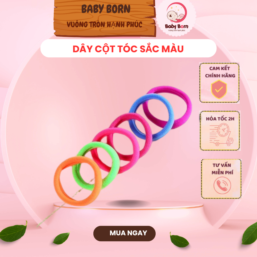 Dây cột tóc sắc màu