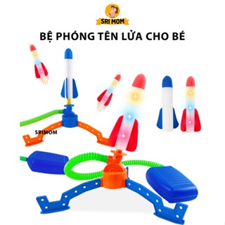 Đồ chơi bệ phóng tên lửa giẫm chân có đèn cho bé -tăng vận động, hoạt bát thông minh hơn, đồ chơi tên lửa xốp an toàn