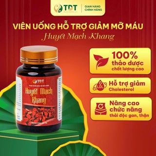 Viên uống hỗ trợ giảm mỡ máu Huyết Mạch Khang giúp giảm nguy cơ xơ vữa động mạch - hộp 50gr