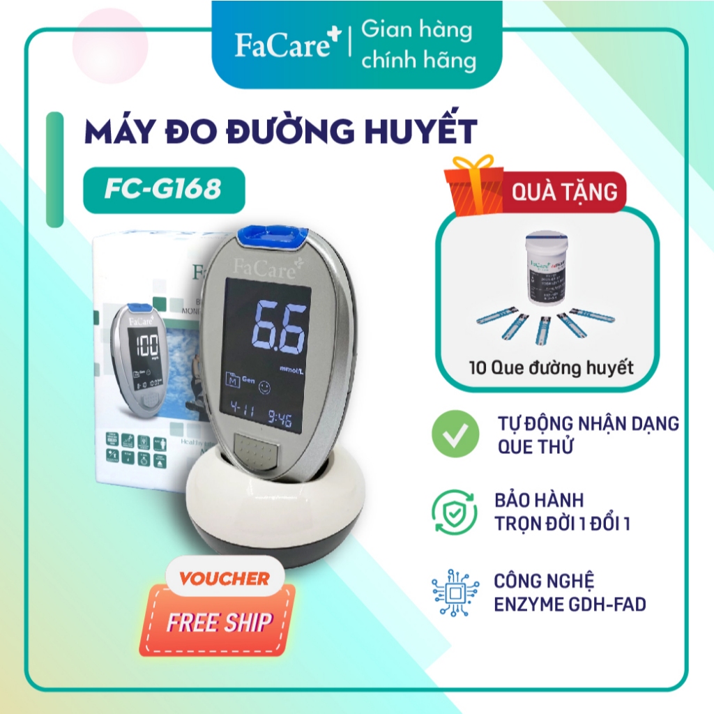 Máy đo đường huyết chính hãng FaCare FC-G168 (TD 4277)