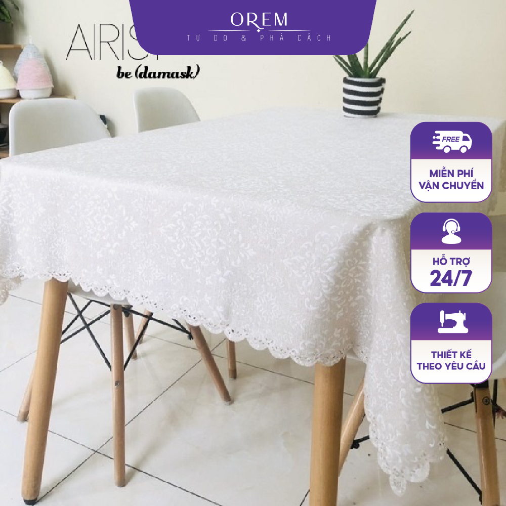 Khăn trải bàn Nhật phong cách Vintage, khăn trải bàn ăn, khăn decor trang trí phòng