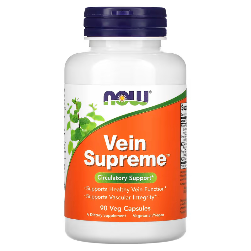 Viên uống hỗ trợ tĩnh mạch Vein Supreme hộp 90 viên của Now Foods