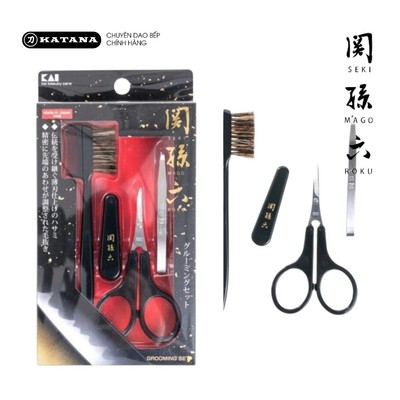 Bộ tỉa lông mày cao cấp Nhật KAI Seki Magoroku HC3534