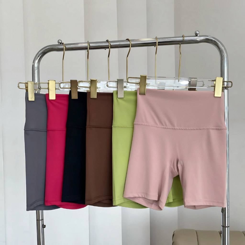 Quần Short Cạp Cao Tập Gym, Yoga Aerobic Thể Thao Nữ Co Giãn Thoải Mái Beyour_sport