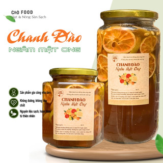 [1 lít] Mật ong ngâm chanh đào đường phèn CAOFOOD nguyên chất 100% - Nông sản nhà làm cao cấp, sạch & chất lượng