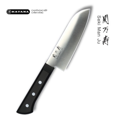 Dao bếp cao cấp KAI Ấn Seki ManJu Small Santoku - Dao thái đa năng BE0578 (145mm)