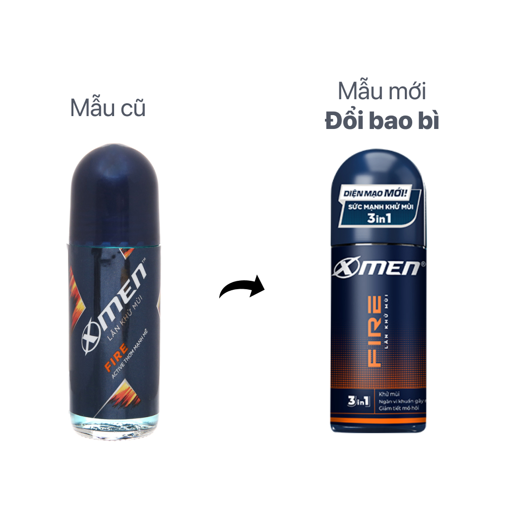 Lăn khử mùi XMen Fire 50ml