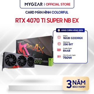  Card Màn Hình - VGA Colorful GeForce RTX 4070 Ti SUPER NB EX 16GB-V - Chính hãng bảo hành 36 tháng 
