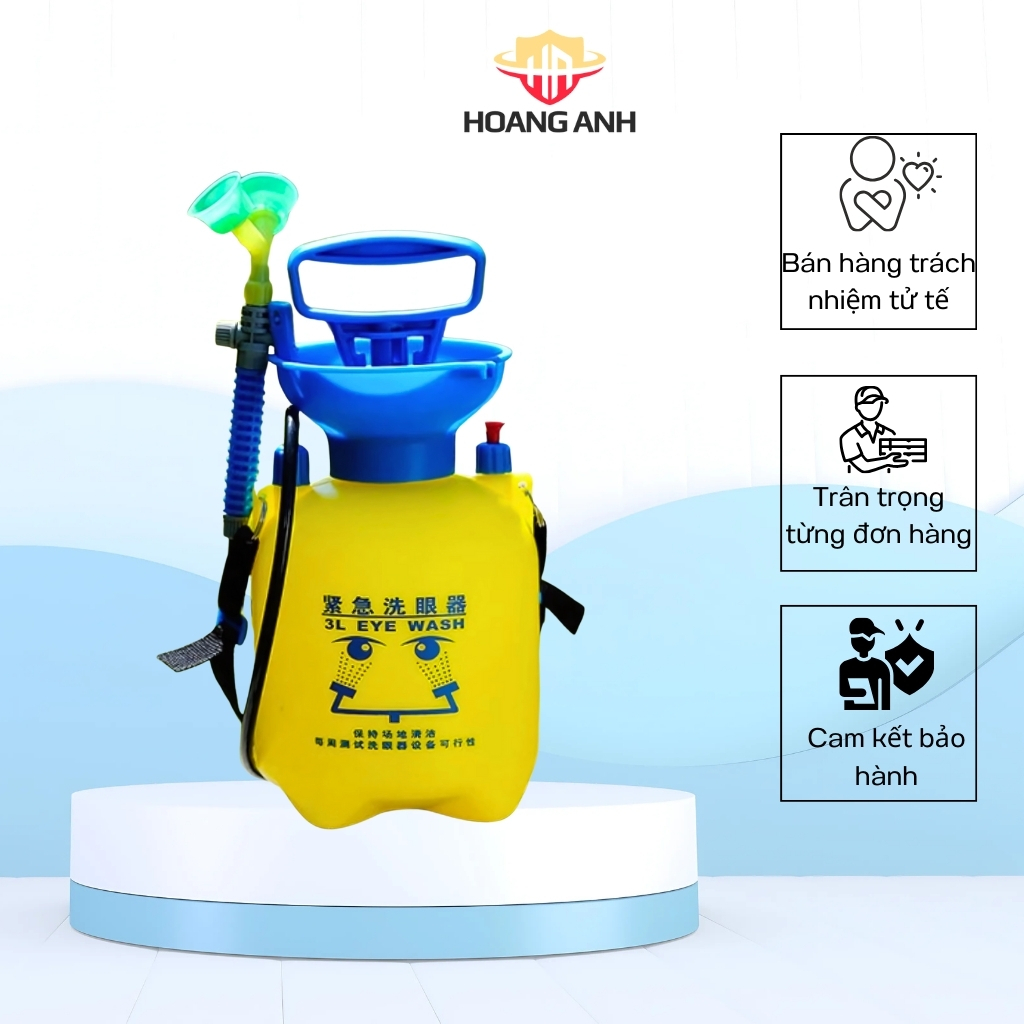 Bồn rửa mắt khẩn cấp di động 3 Lít