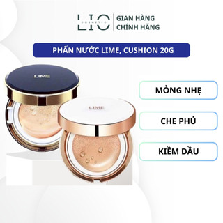  Cushion Phấn Nước Lime Real Cover Pink Cushion - Lime Colagen Ample Cushion 20g Lio Cosmetic 