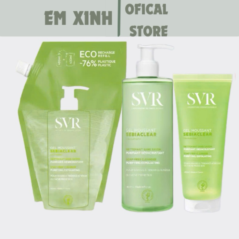 Sữa rửa mặt SVR Chính Hãng cho da mụn nhạu cảm