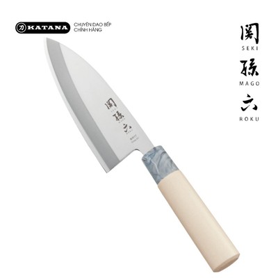 Dao bếp Nhật cao cấp KAI Ginju Deba - Dao thái lọc thịt cá tay trái AK5062 (150mm)