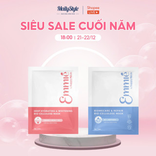 A500_ Mặt Nạ Dừa Sinh Học Emmie by HappySkin Cấp Ẩm, Phục Hồi, Dưỡng Sáng Da ( 10 miếng)