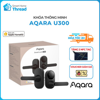 [Lắp HCM/HN/ĐN] Aqara U300 Smartlock - Khóa cửa thông minh tương thích Matter và Thread, Apple HomeKit, Apple Homekeys