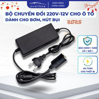 Bộ Chuyển Đổi Bộ Chuyển Nguồn Điện Từ 220V Sang Tẩu 12V - Chip IC Bảo Vệ Tiết Kiệm Điện Đầu Cắm Ô Tô Loại Tốt -DK.Cars