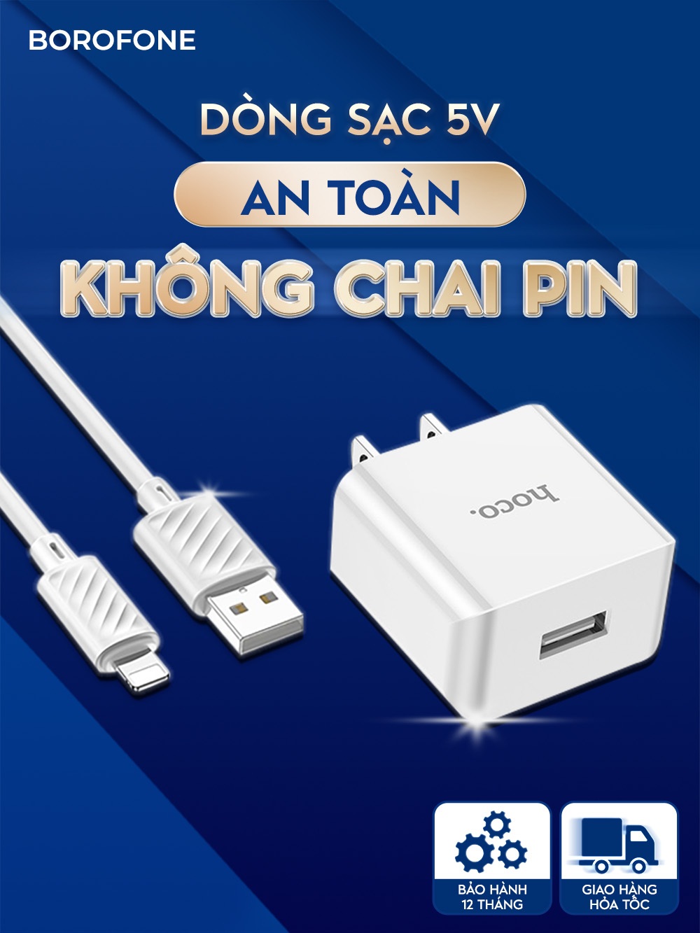 Bộ sạc 5W Hoco UH102 cho 5 6 7 8 X 11 12