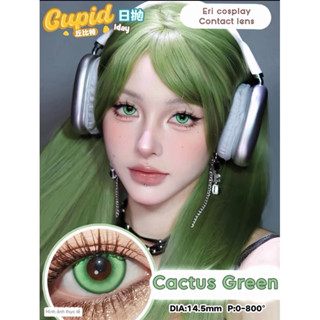[ Có Sẵn ] Lens / kính áp tròng xanh lá cosplay Cactus Green Cupid