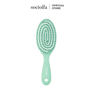 Lược Gỡ Rối, Giữ Nếp Tóc Và Massage Da Đầu Vacosi Flexi Detangling Brush 100g - C17