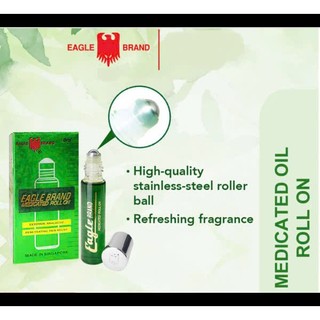 Dầu gió xanh con ó EAGLE BRAND 8ml Dạng Lăn