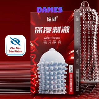 Bao Cao Su Gai Lớn Wolf Tooth, Bcs Kd-tg, Nhiều Gel Bôi Trơn (Hộp 10C) | Dames.Store