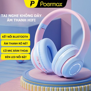 Tai nghe chụp tai không dây Poermax ST99 kết nối bluetooth vòm tai rộng đeo thoải mái