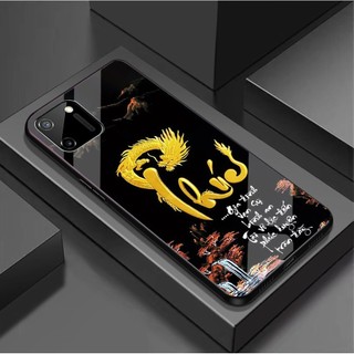 Ốp Lưng REALME C11 ,C11 2021 Mặt kính cao cấp, sáng đẹp, Chữ thư pháp