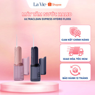  Máy Tăm Nước Cầm Tay Halio Ultraclean Express Hydro Floss - 9 Chế Độ 4 Đầu Phun 2 Bình Chứa Nước Làm Sạch Vết Thức Ăn 