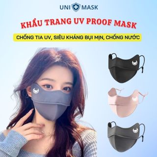 [Combo 4 Chiếc] UNICARE Khẩu trang UV Proof Mask Chính Hãng Quai Chun Co Dãn Có Nút Điều Chỉnh Chống Tia UV UNIMASK68
