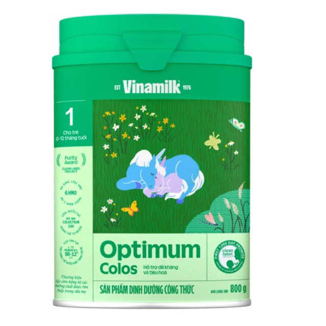 Optimum Colos 1 350g với sữa non 24h(0 đến 12 tháng) mẫu mới
