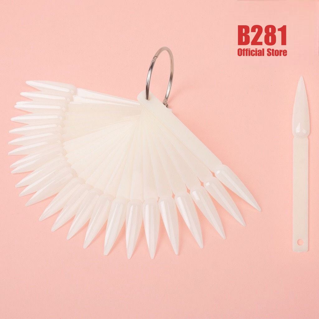 Móng Mẫu Que Đầu Nhọn Gói 40 Que - B281 Nail Official