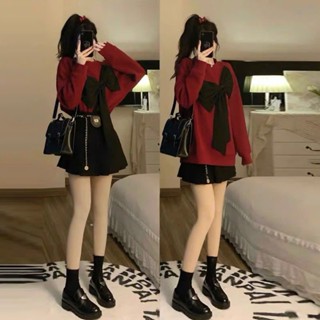 Áo hoodie sweater nữ đi chơi noel, tết màu đỏ đô chất dày mịn mùa thu đông [ ĐÔ NƠ TRƯỚC ]