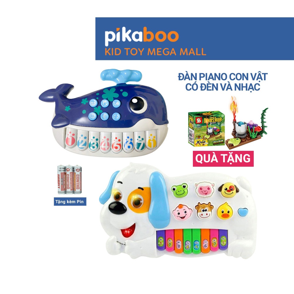 Đàn Piano Cho Bé Pikaboo Cao Cấp, Âm Thanh Chất Lượng, Đèn Led Sáng Nhấp Nháy, Nhiều Chế Độ